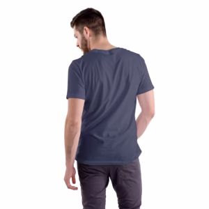 mens half sleeves t-shirt navy blue