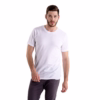 mens half sleeves t-shirt white
