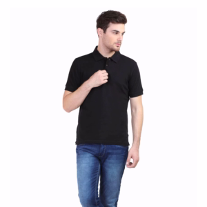 Mens Polo T-Shirt Black full