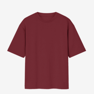 men's oversized standard t-shirt maroon