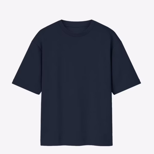 men's oversized standard t-shirt navy blue