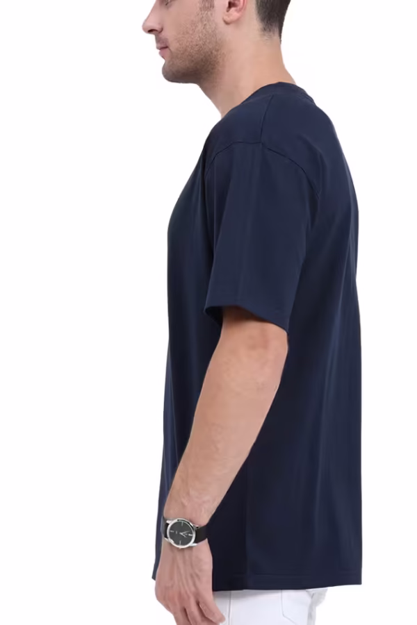men's oversized standard t-shirt navy blue