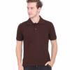 Mens Polo T-Shirt coffee brown main