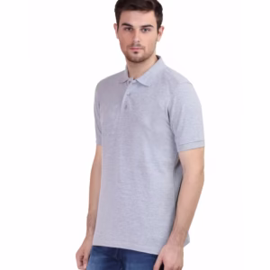 Men's Polo T-Shirt Melange Grey main
