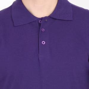 Mens Polo T-Shirt purple closeup