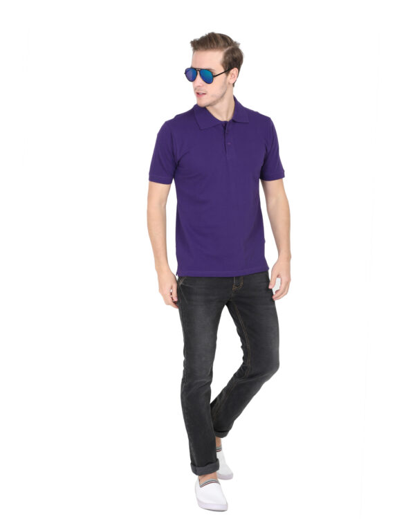 Mens Polo T-Shirt purple full