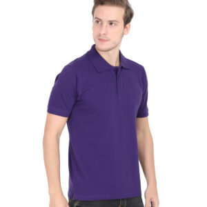 Mens Polo T-Shirt purple side2