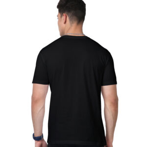 men's supima premium cotton t-shirt black back