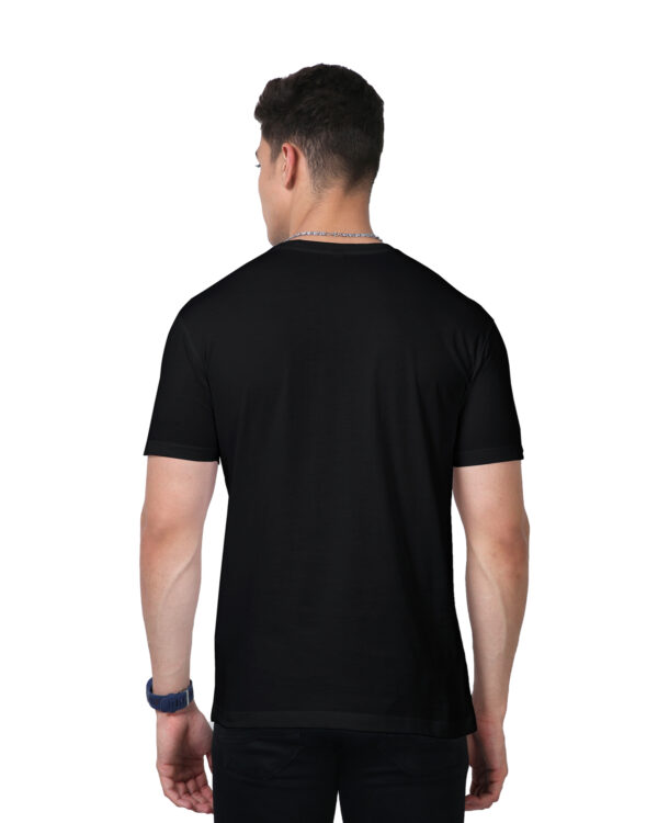 men's supima premium cotton t-shirt black back
