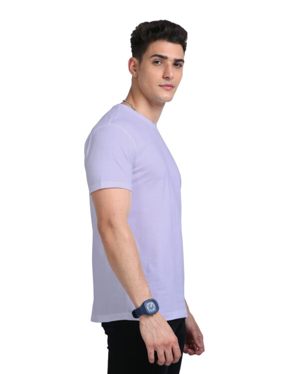 men's supima premium cotton t-shirt Lavender side