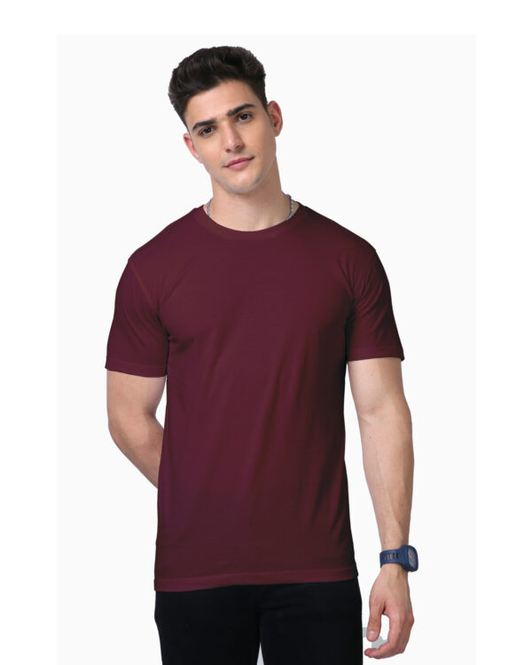 men's supima premium cotton t-shirt maroon main