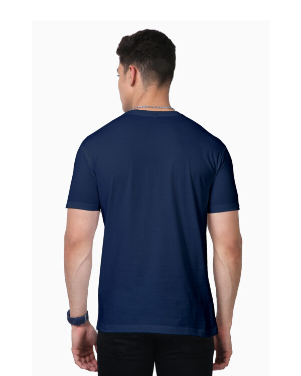 men's supima premium cotton t-shirt navy blue back