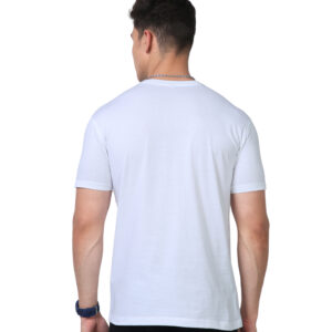 men's supima premium cotton t-shirt white back