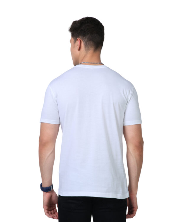 men's supima premium cotton t-shirt white back