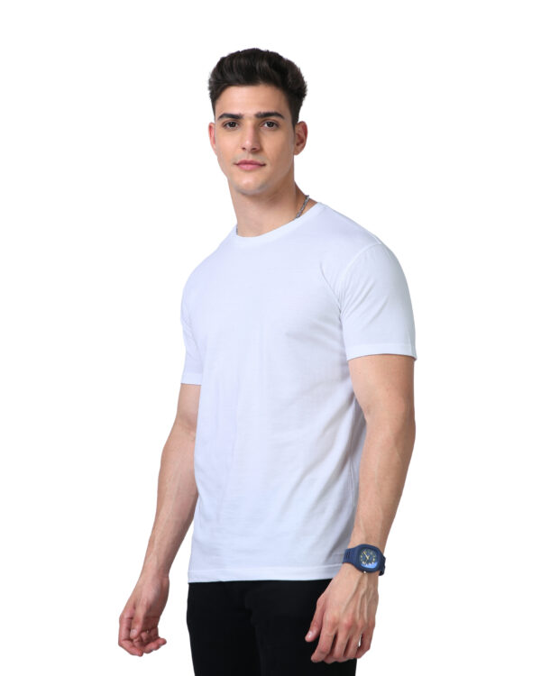 men's supima premium cotton t-shirt white front