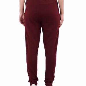 Women's Maroon Joggers back view