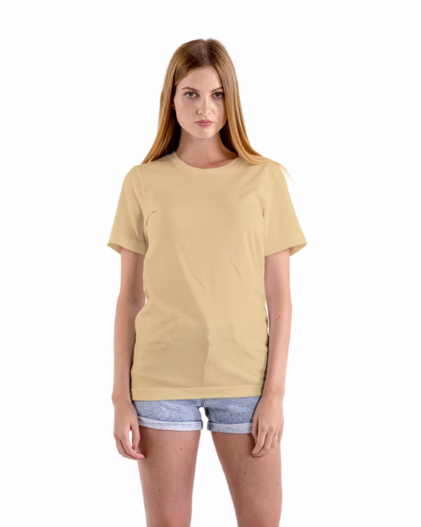 Women Supima-Premium Cotton T-shirt Beige main