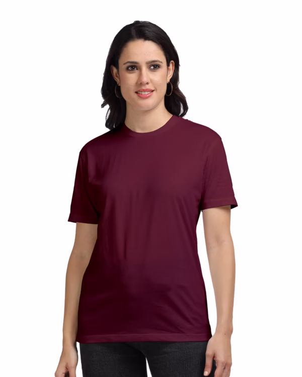 Women Supima-Premium Cotton T-shirt Maroon main