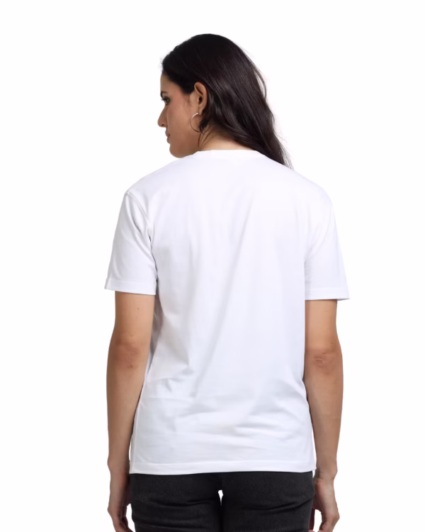 Women Supima-Premium Cotton T-shirt White back