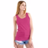 Women Solid Pink Tank Top main