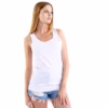 Women Solid White Tank Top main