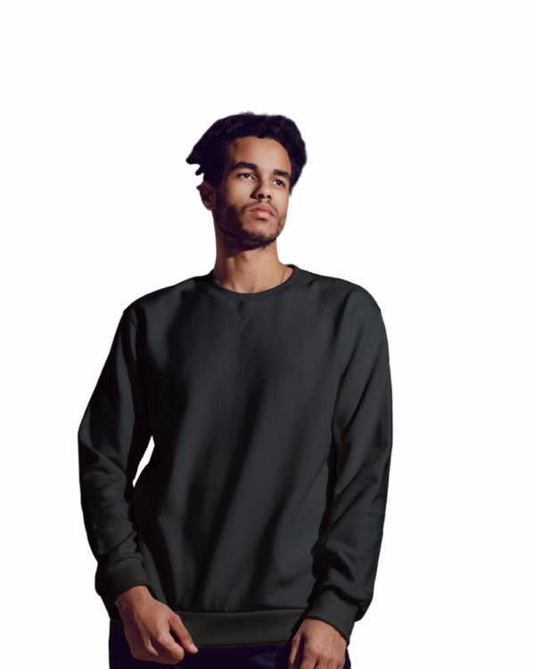 Men's Black sweatshirt side view