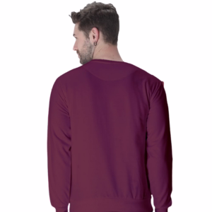 Men's Maroon sweatshirt back view