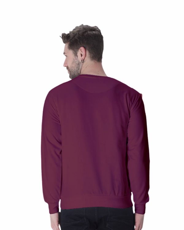 Men's Maroon sweatshirt back view