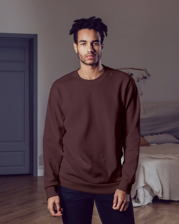 Men's Maroon sweatshirt front view