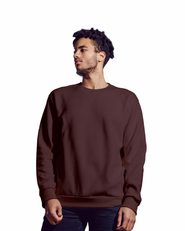 Men's Maroon sweatshirt side view