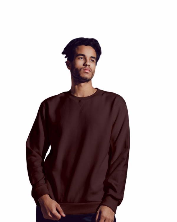 Men's Maroon sweatshirt side view