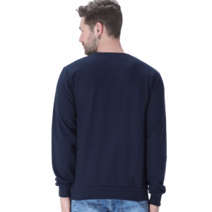 Men's Navy Blue sweatshirt back view