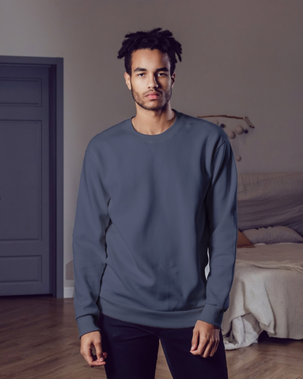 Men's Navy Blue sweatshirt main view