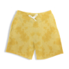 Tie and Dye Yellow Cotton Shorts